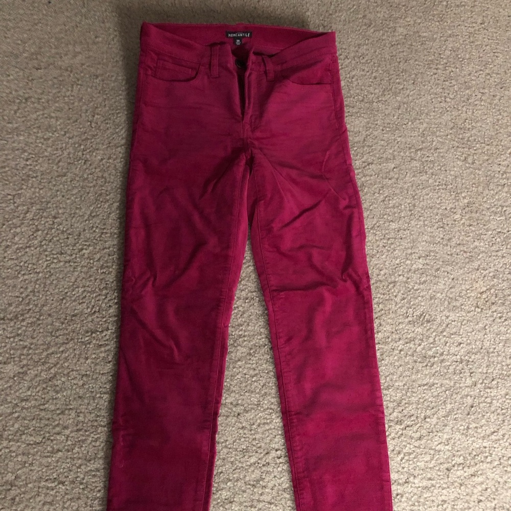 J Crew Factory velvet jeans